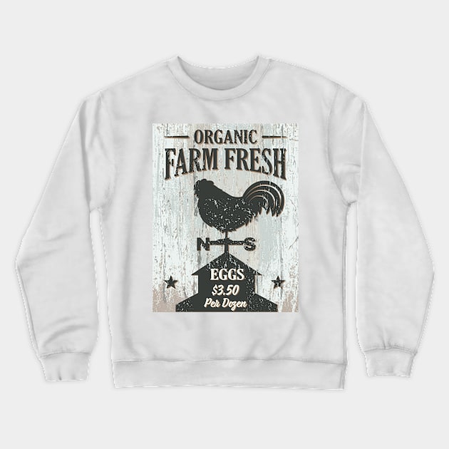 Vintage Farm Market Sign #3 Crewneck Sweatshirt by SWON Design